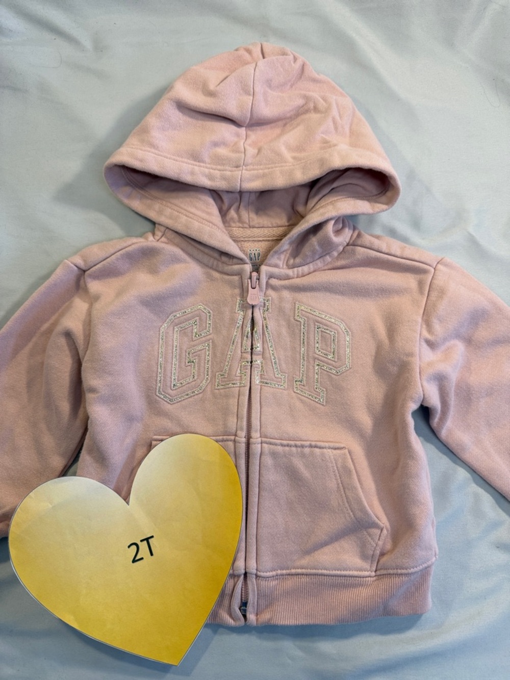 GAP Kids Pink Hoodie Jacket with Full Zip Front